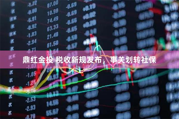 鼎红金投 税收新规发布,事关划转社保